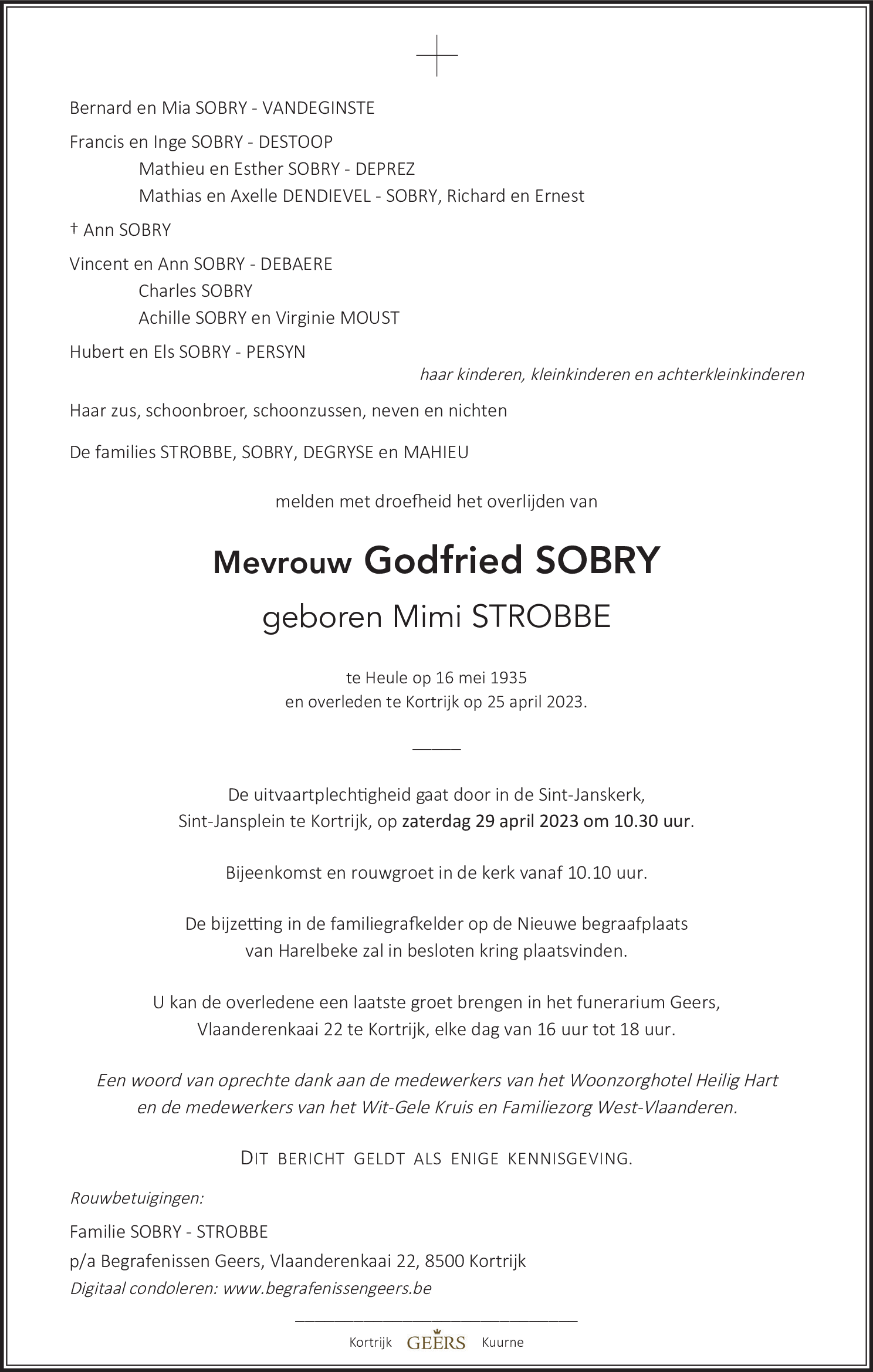 Mimi Sobry - Strobbe