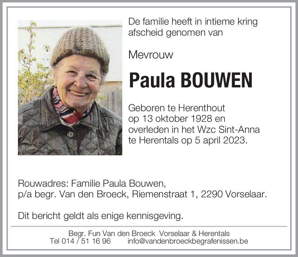 Paula Bouwen