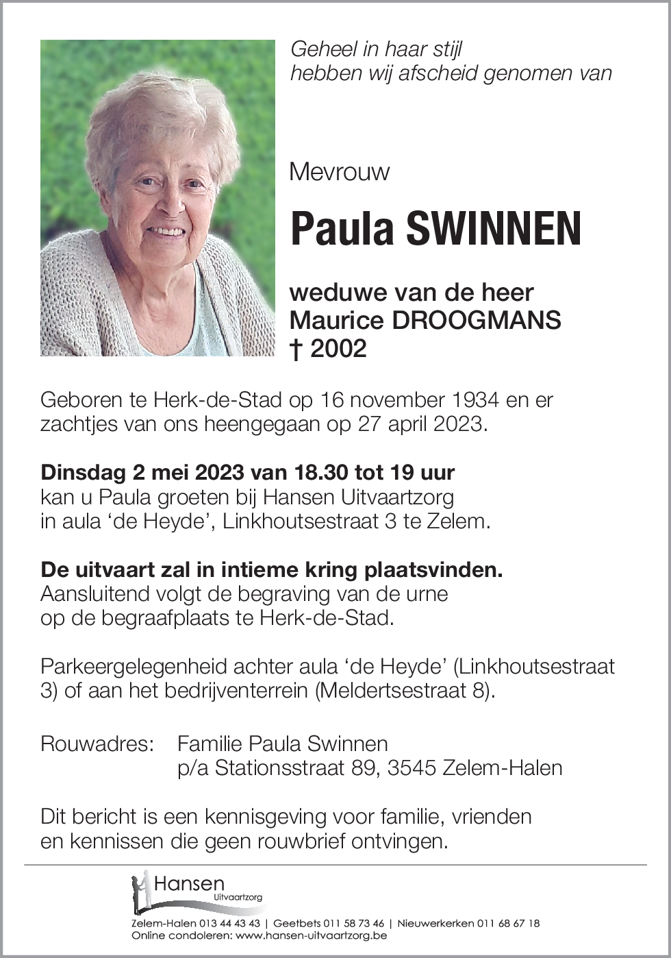 Paula SWINNEN
