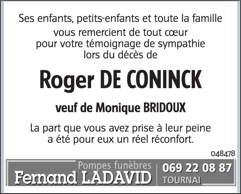 Roger DE CONINCK