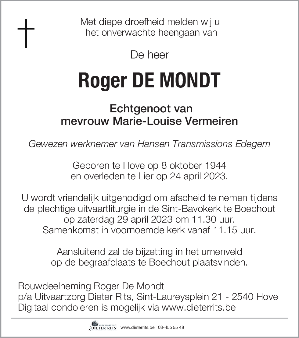 Roger De Mondt