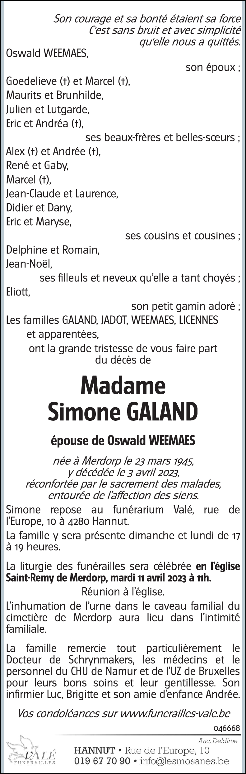 Simone GALAND
