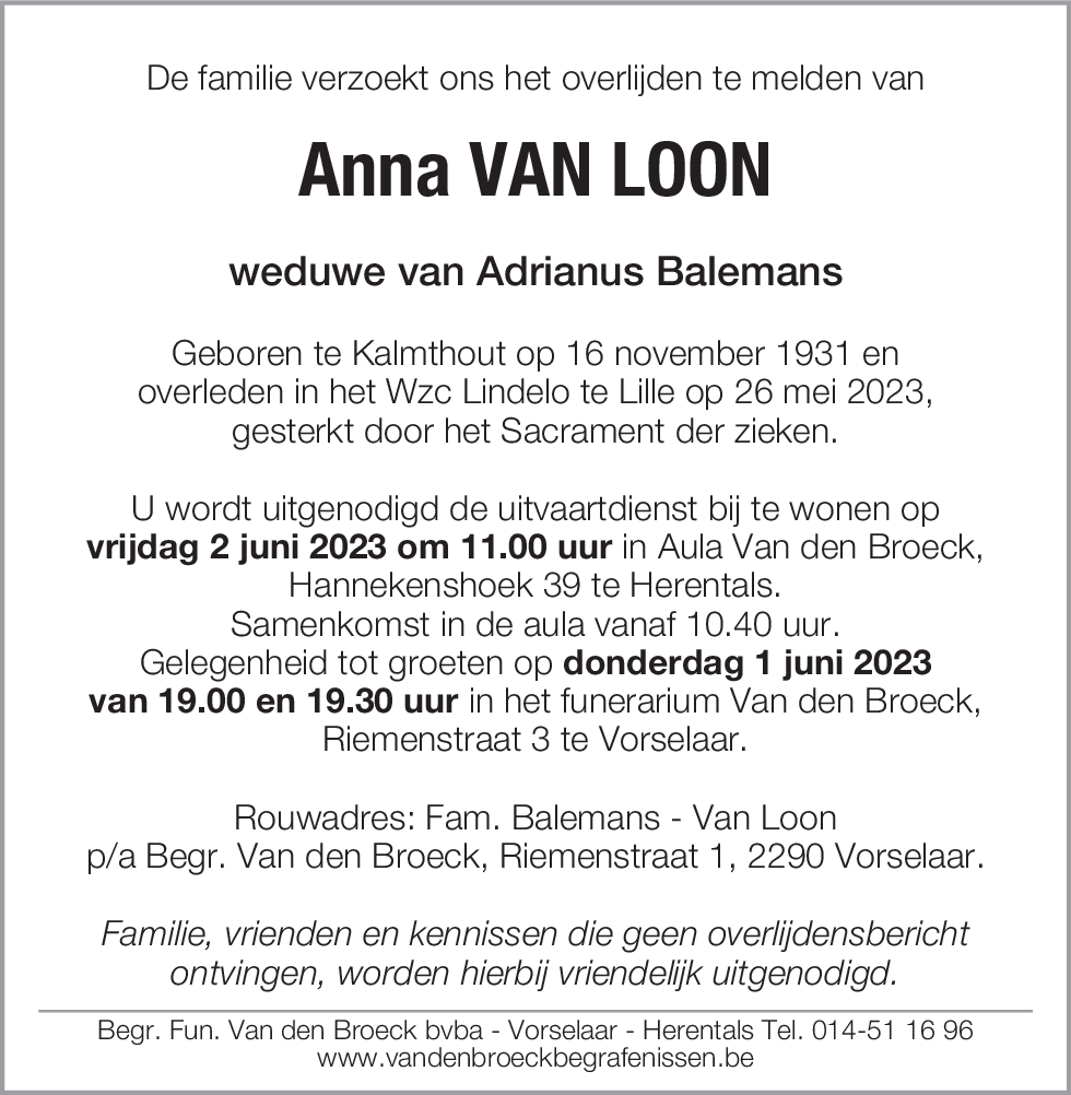 Anna Van Loon
