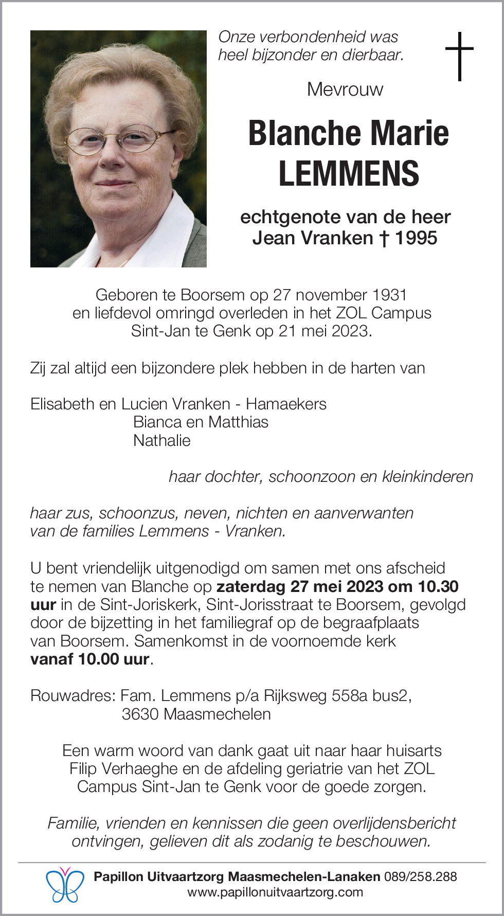 Blanche Marie Lemmens