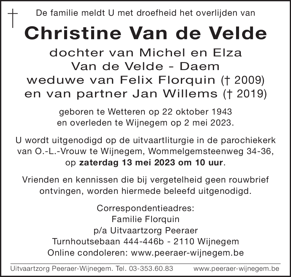 Christine Van de Velde