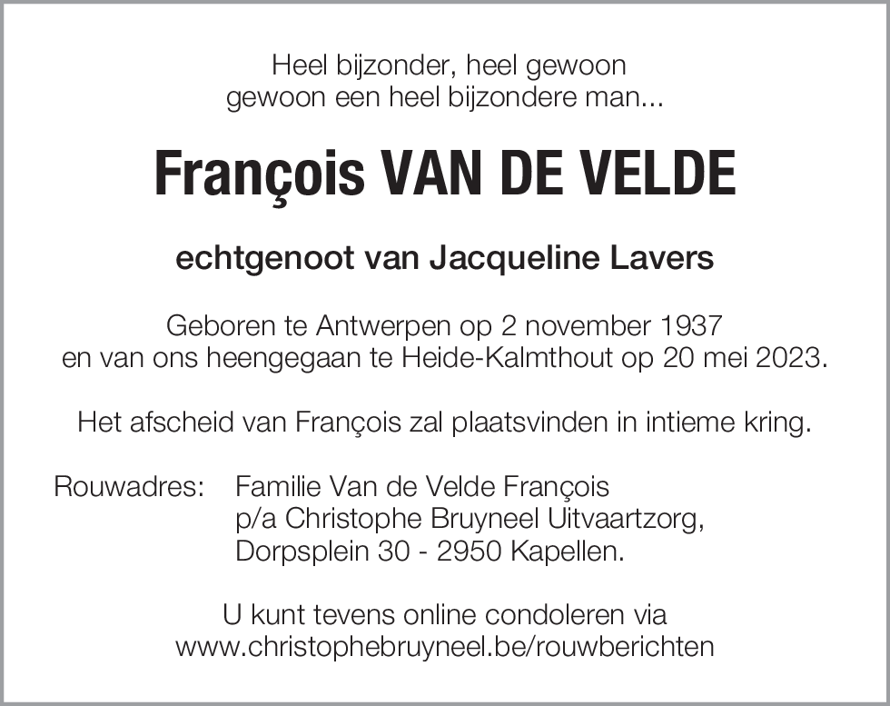 François Van de Velde