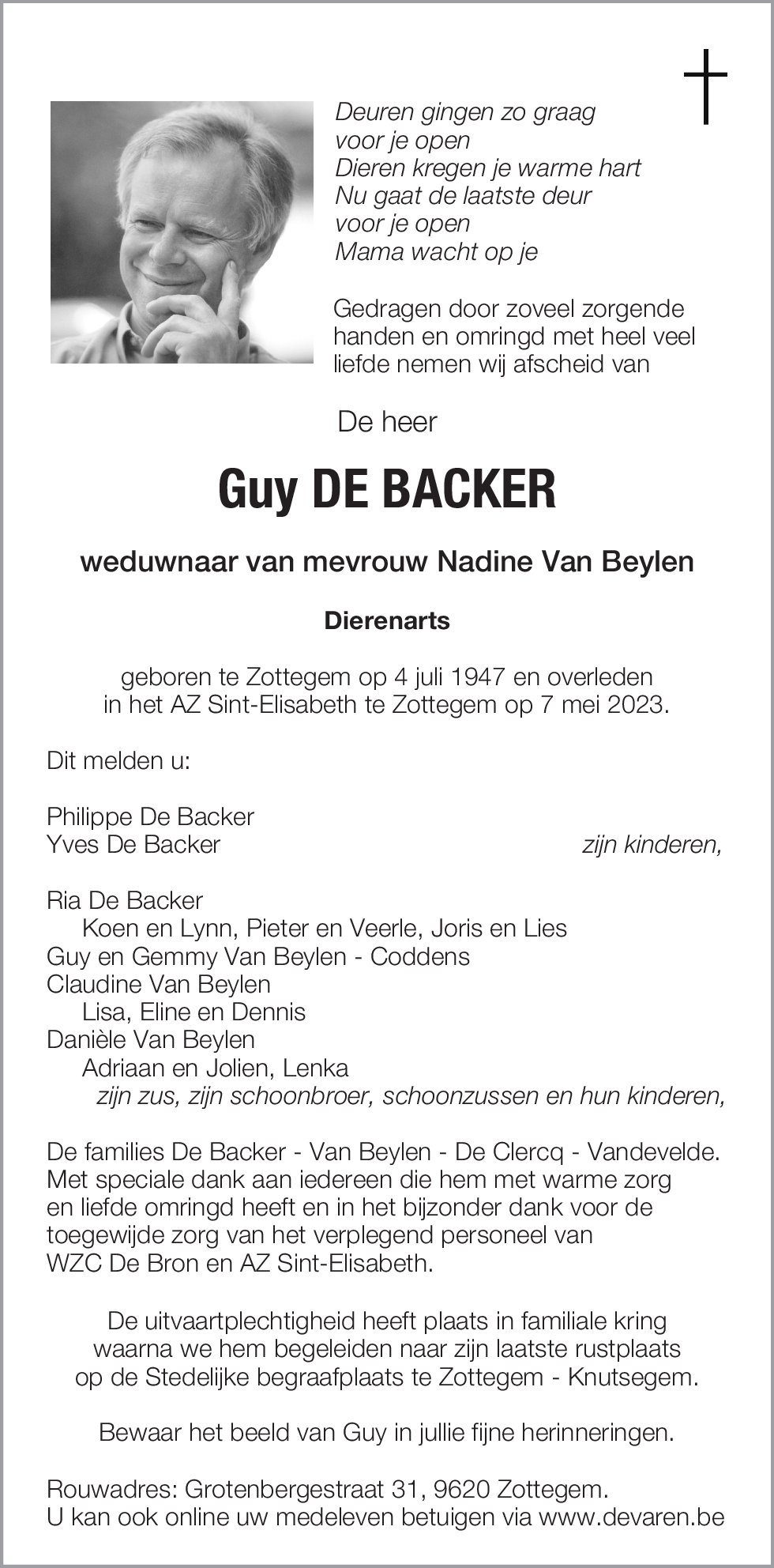 Guy De Backer