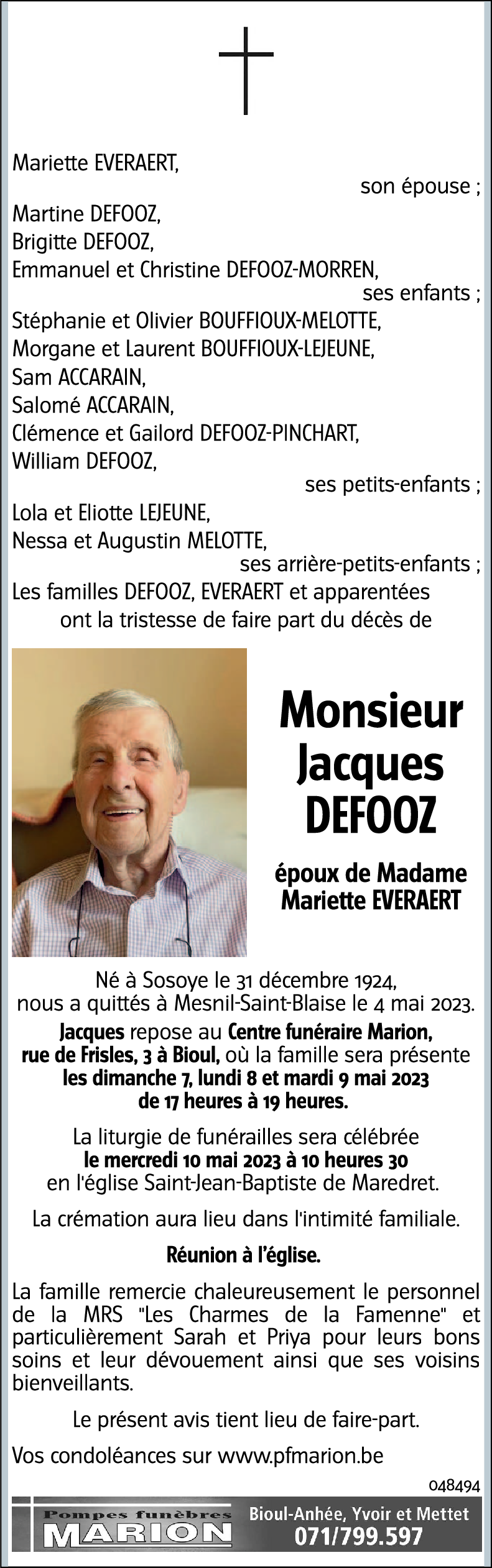 Jacques DEFOOZ