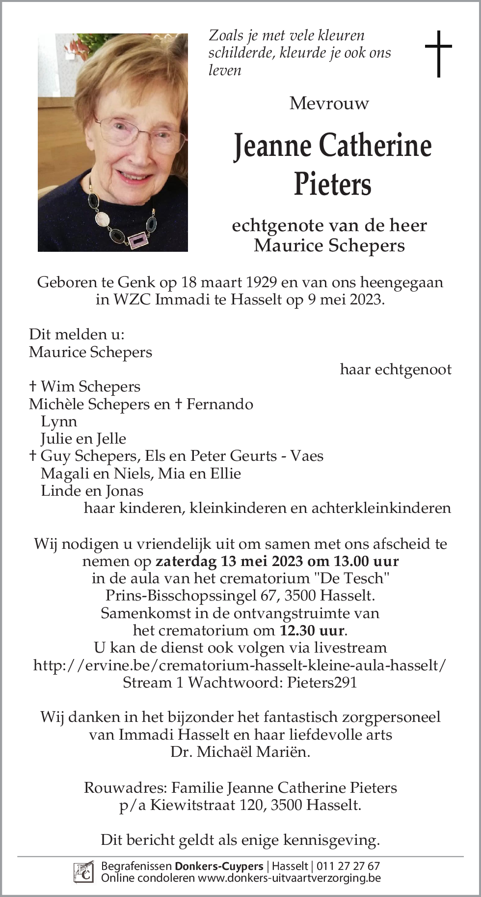 Jeanne Catherine Pieters