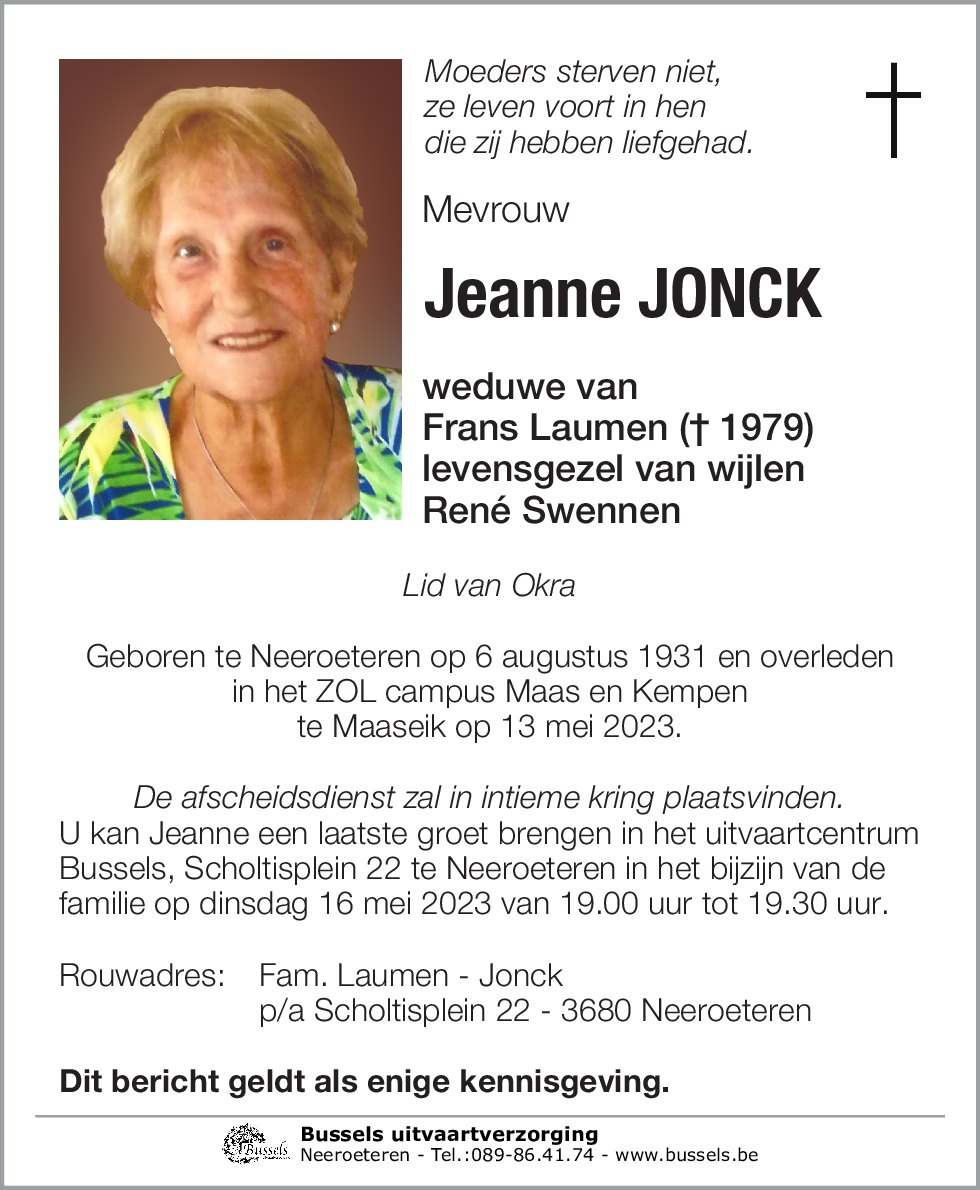 Jeanne JONCK