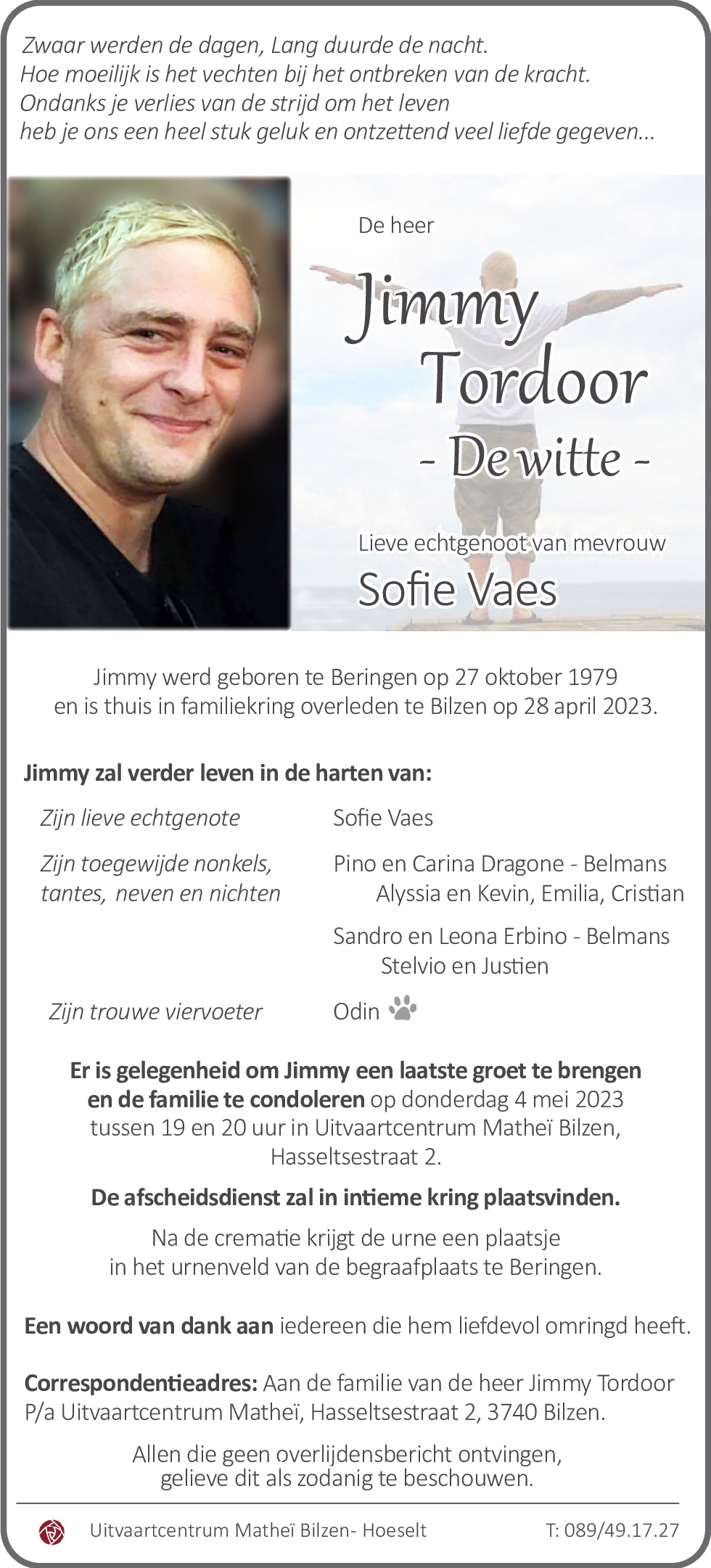 Jimmy 'De Witte' Tordoor
