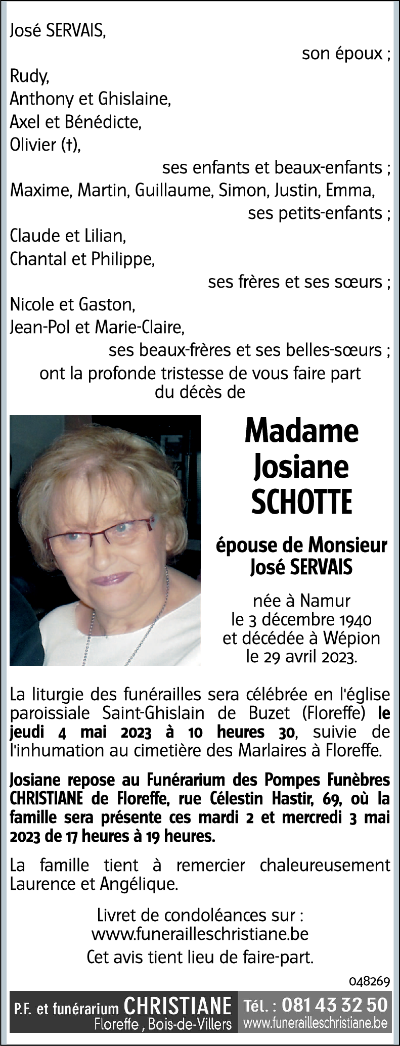 Josiane SCHOTTE