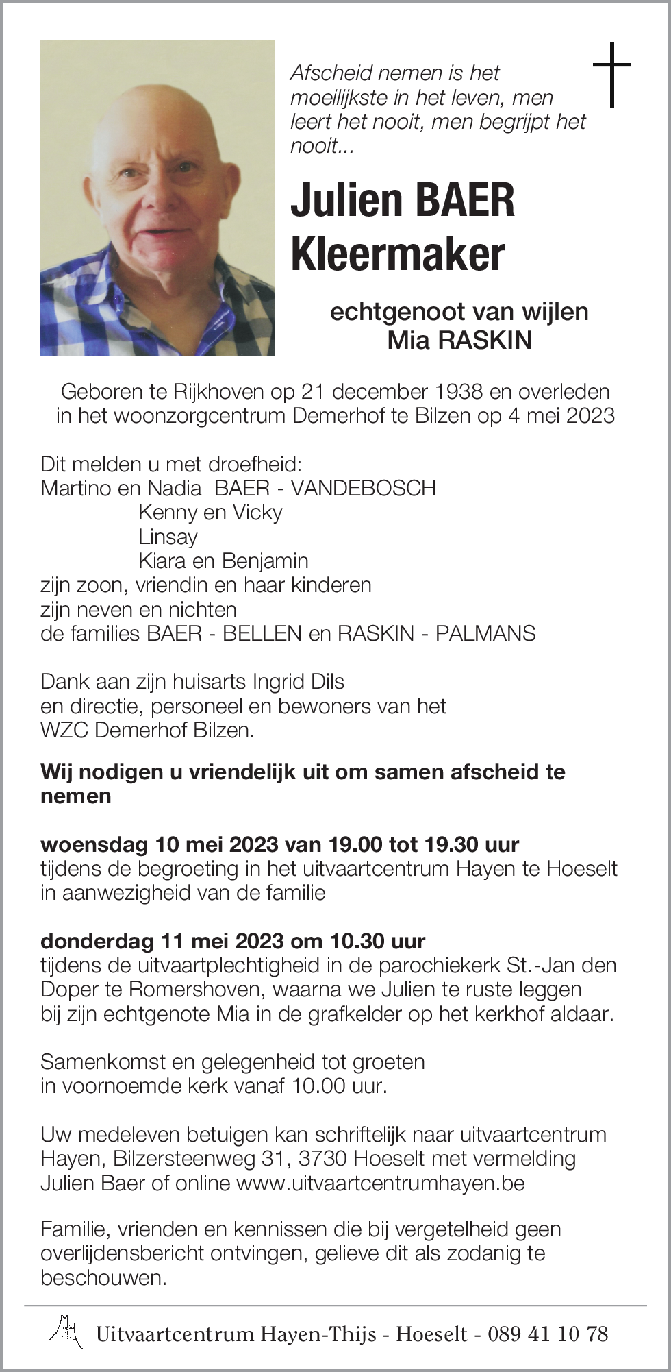 Julien 'Kleermaker Julleke' BAER