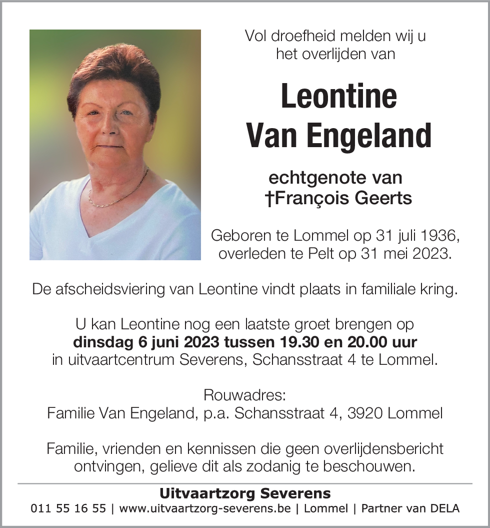 Leontine Van Engeland