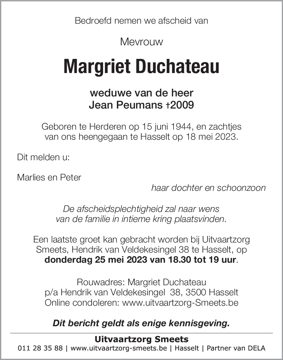 Margriet Duchateau