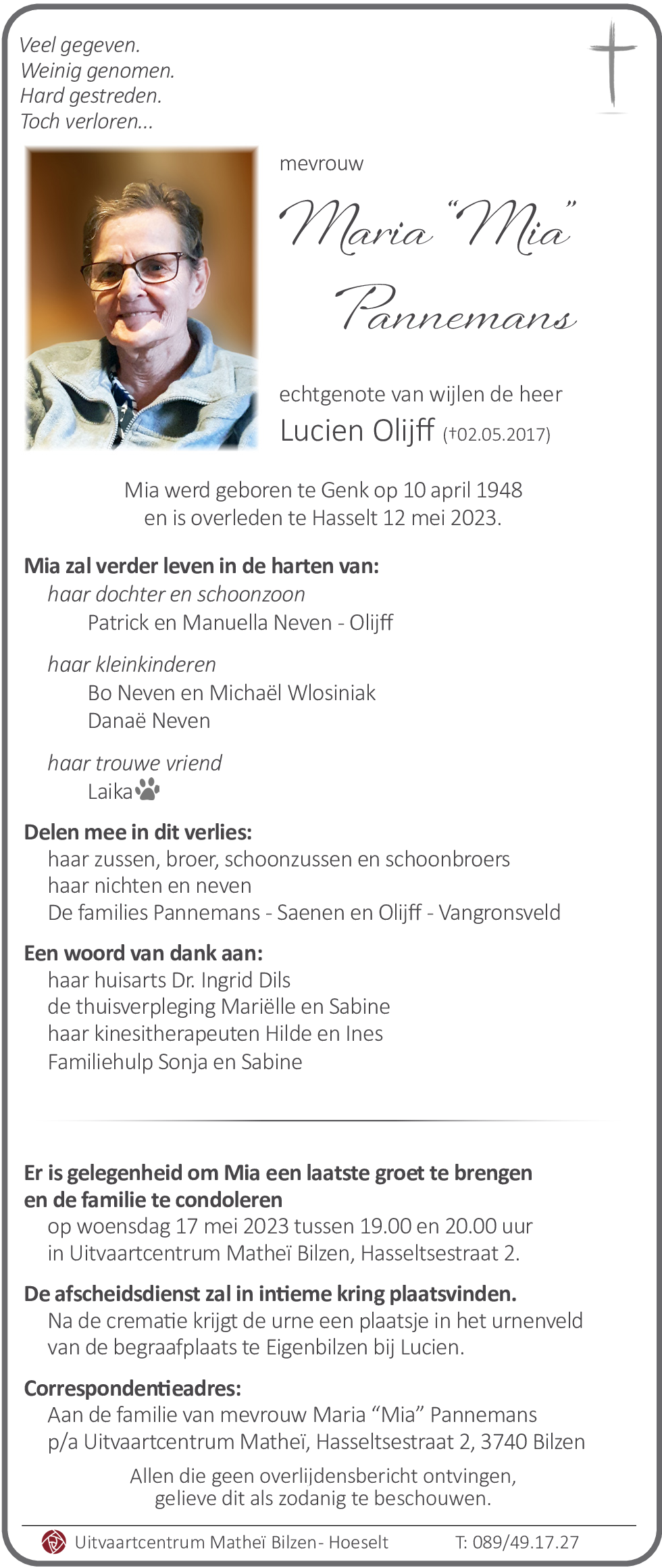Maria -Mia- Pannemans