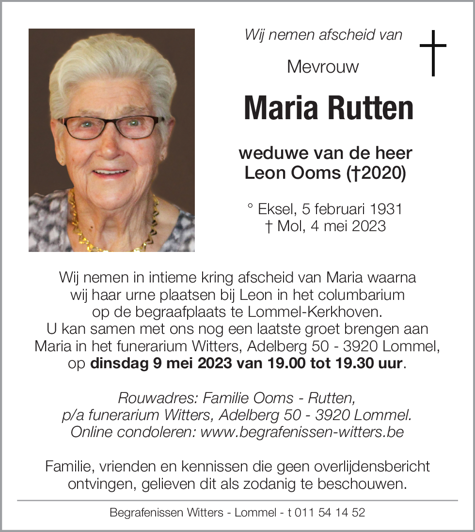 Maria Rutten