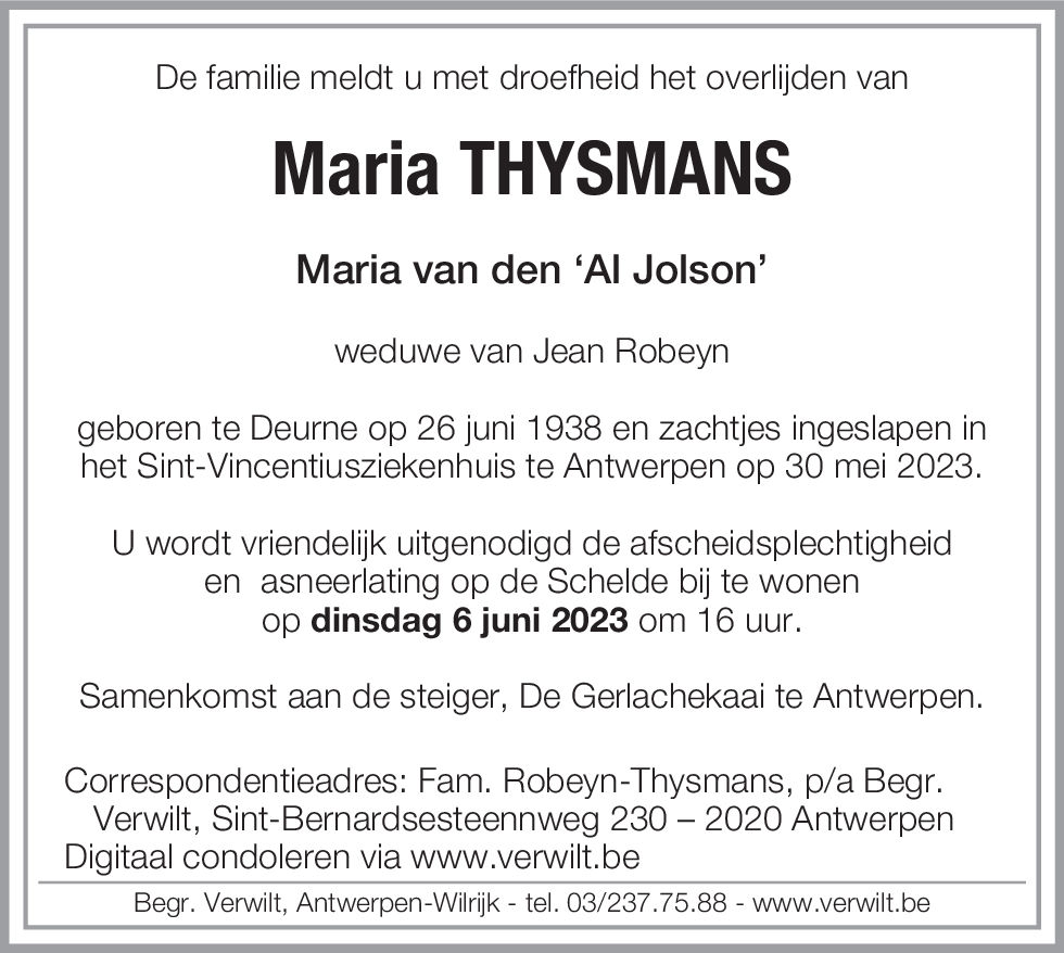Maria Thysmans