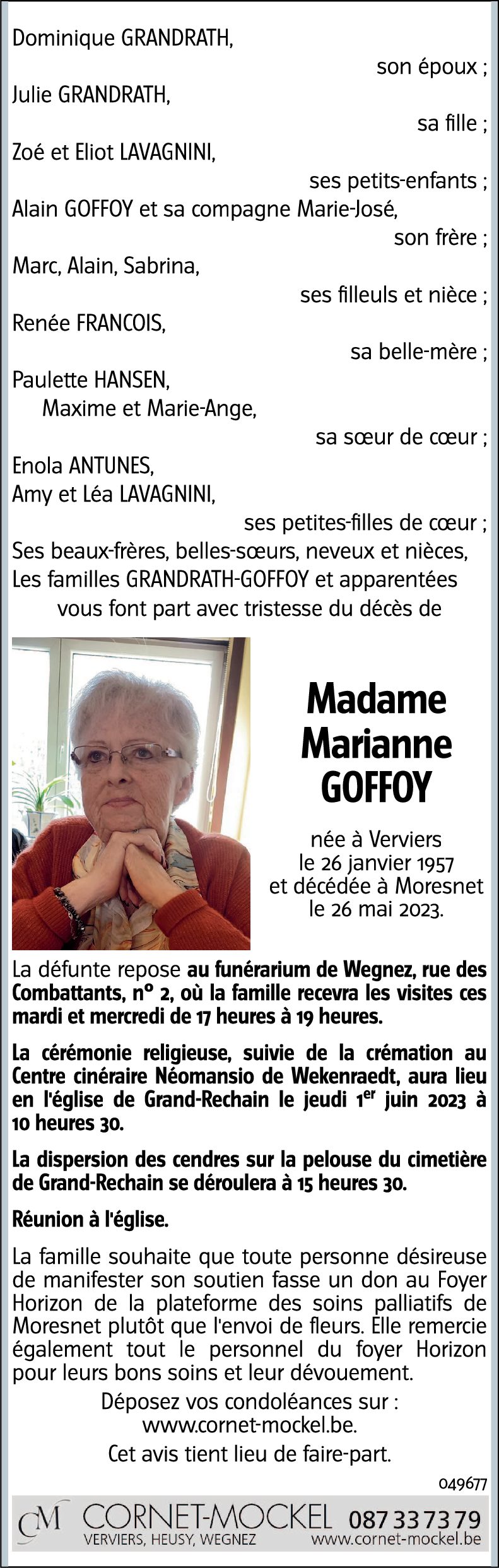 Marianne GOFFOY