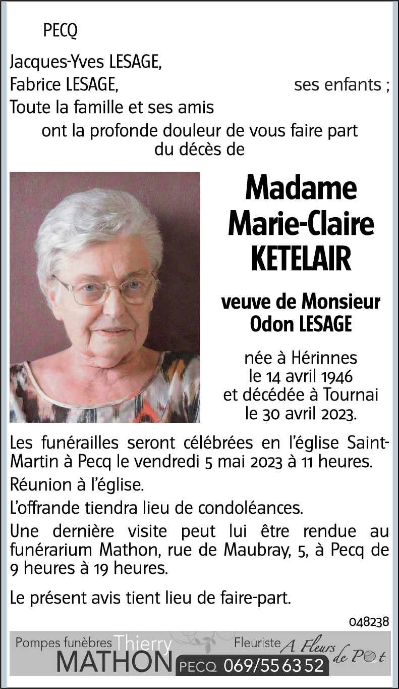 Marie-Claire KETELAIR