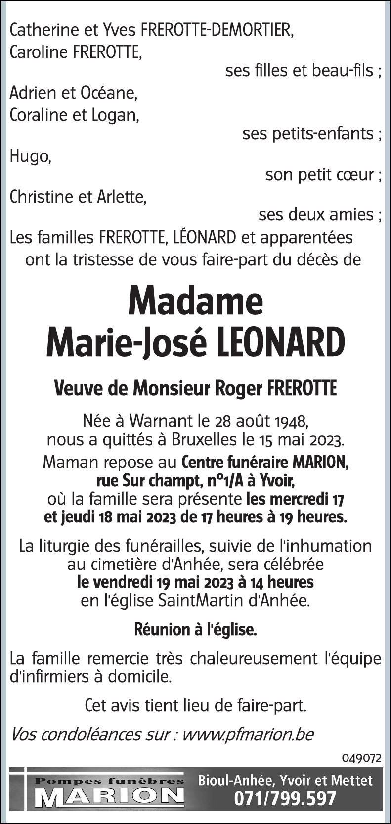 Marie-José LEONARD