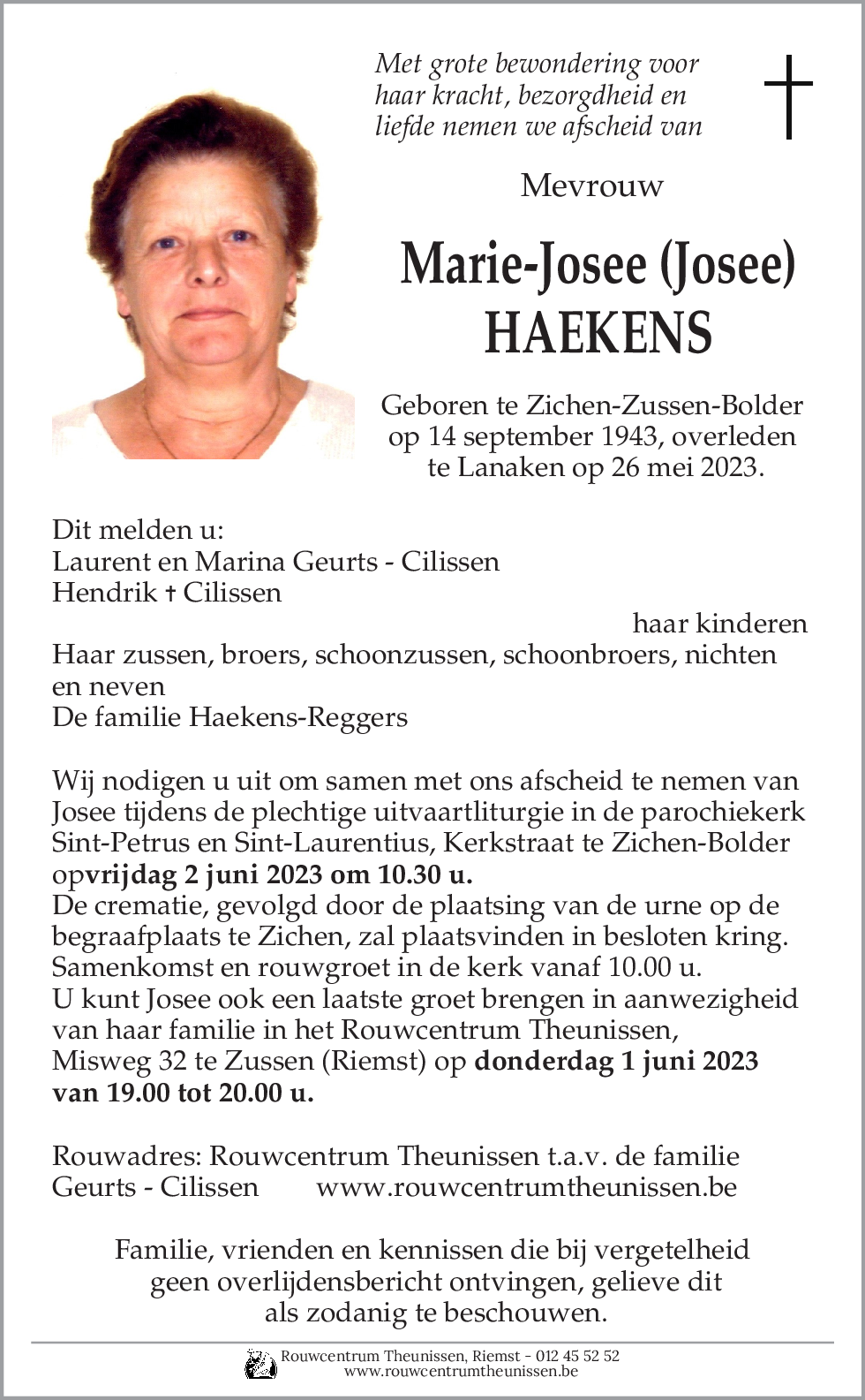 Marie-Josee Haekens