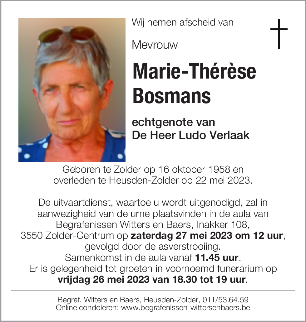 Marie-Thérèse Bosmans