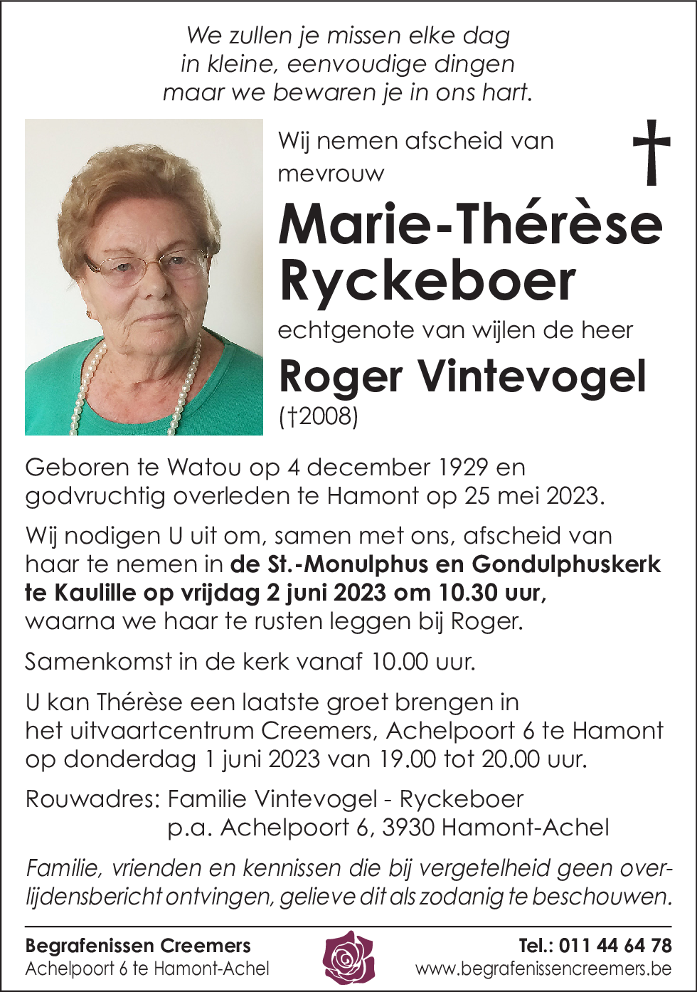 Marie-Thérèse Ryckeboer