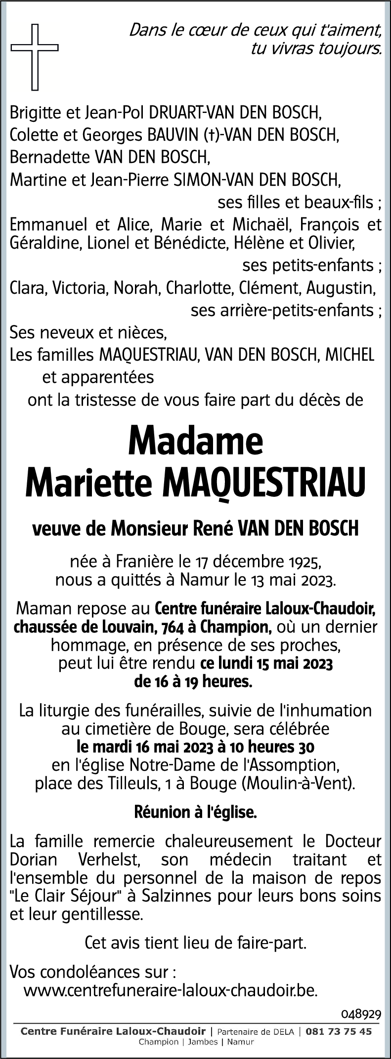 Mariette MAQUESTRIAU