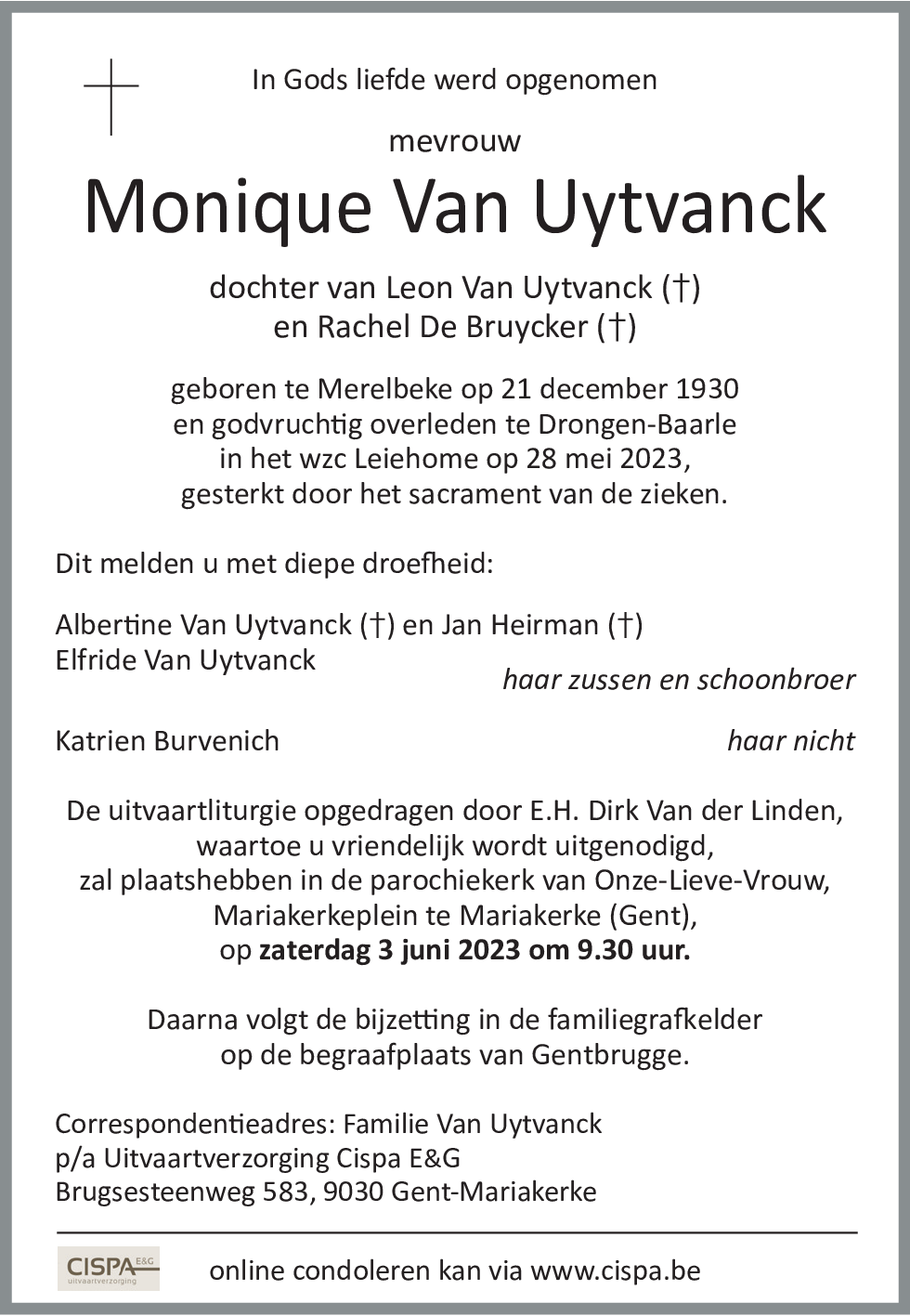 Monique Van Uytvanck