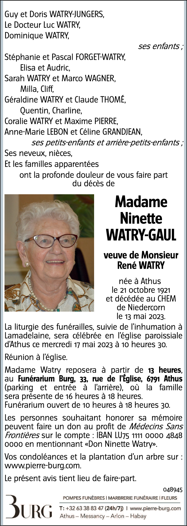 Ninette WATRY-GAUL