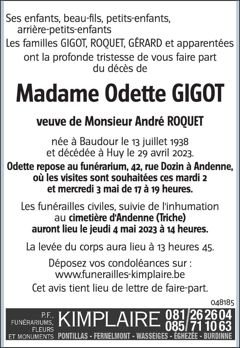 Odette GIGOT