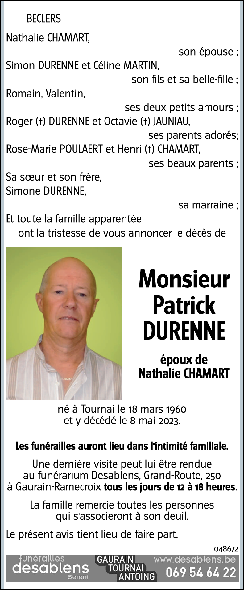 Patrick DURENNE