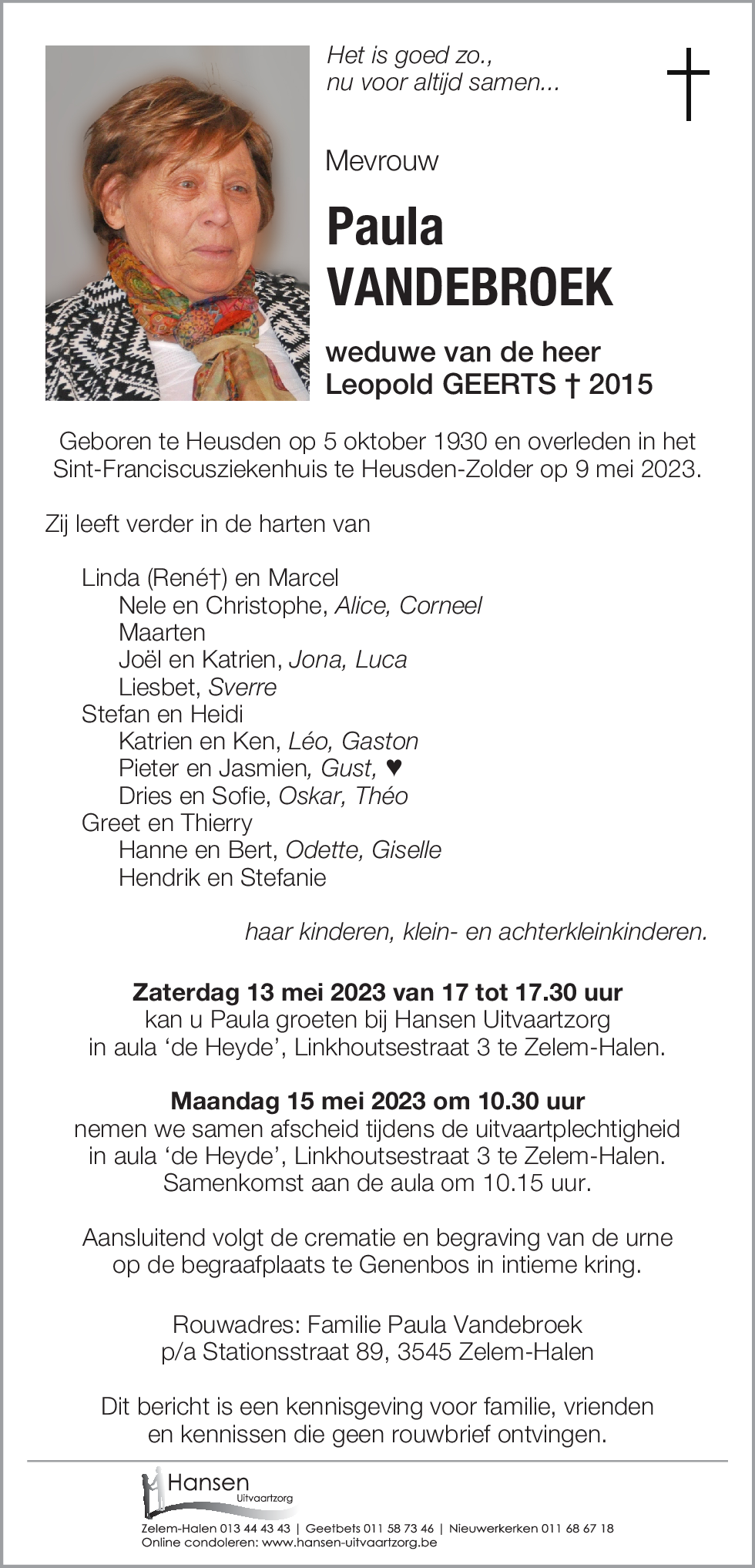 Paula VANDEBROEK