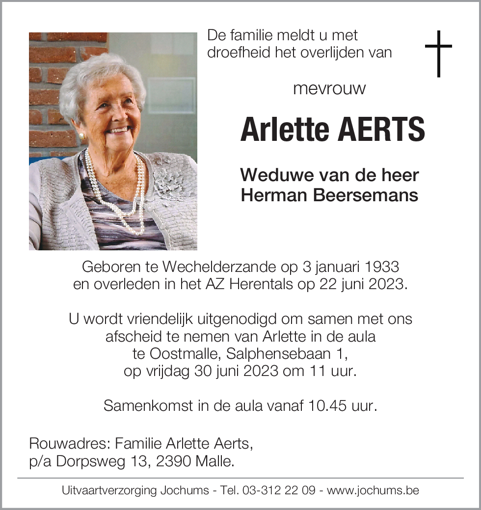 Arlette Aerts