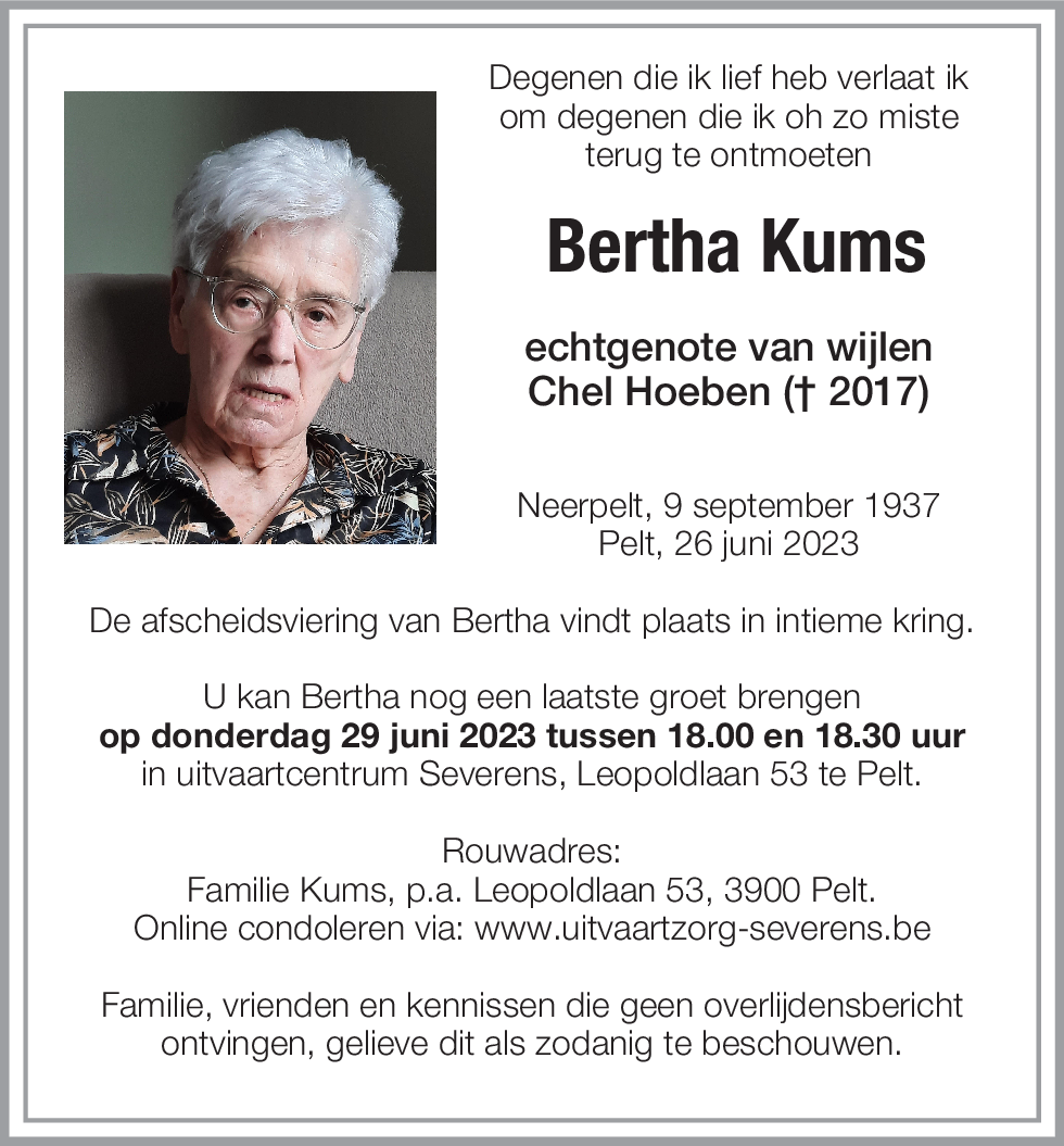Bertha Kums