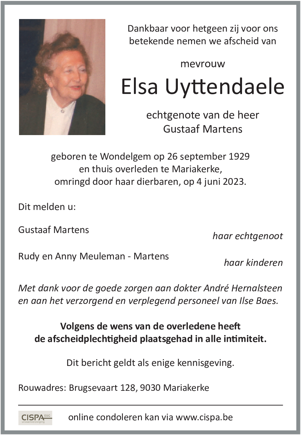 Elsa Uyttendaele
