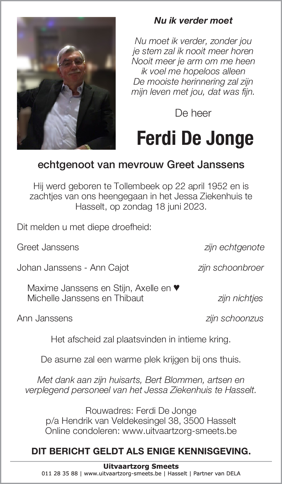 Ferdinand De Jonge