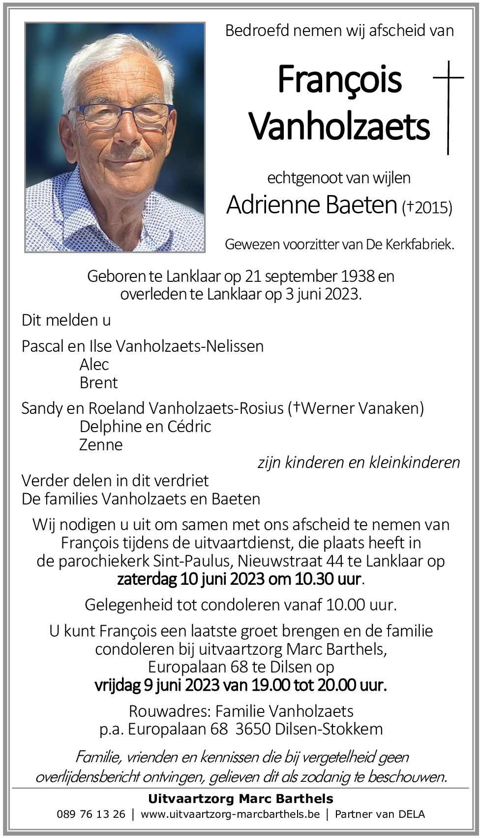 François Vanholzaets