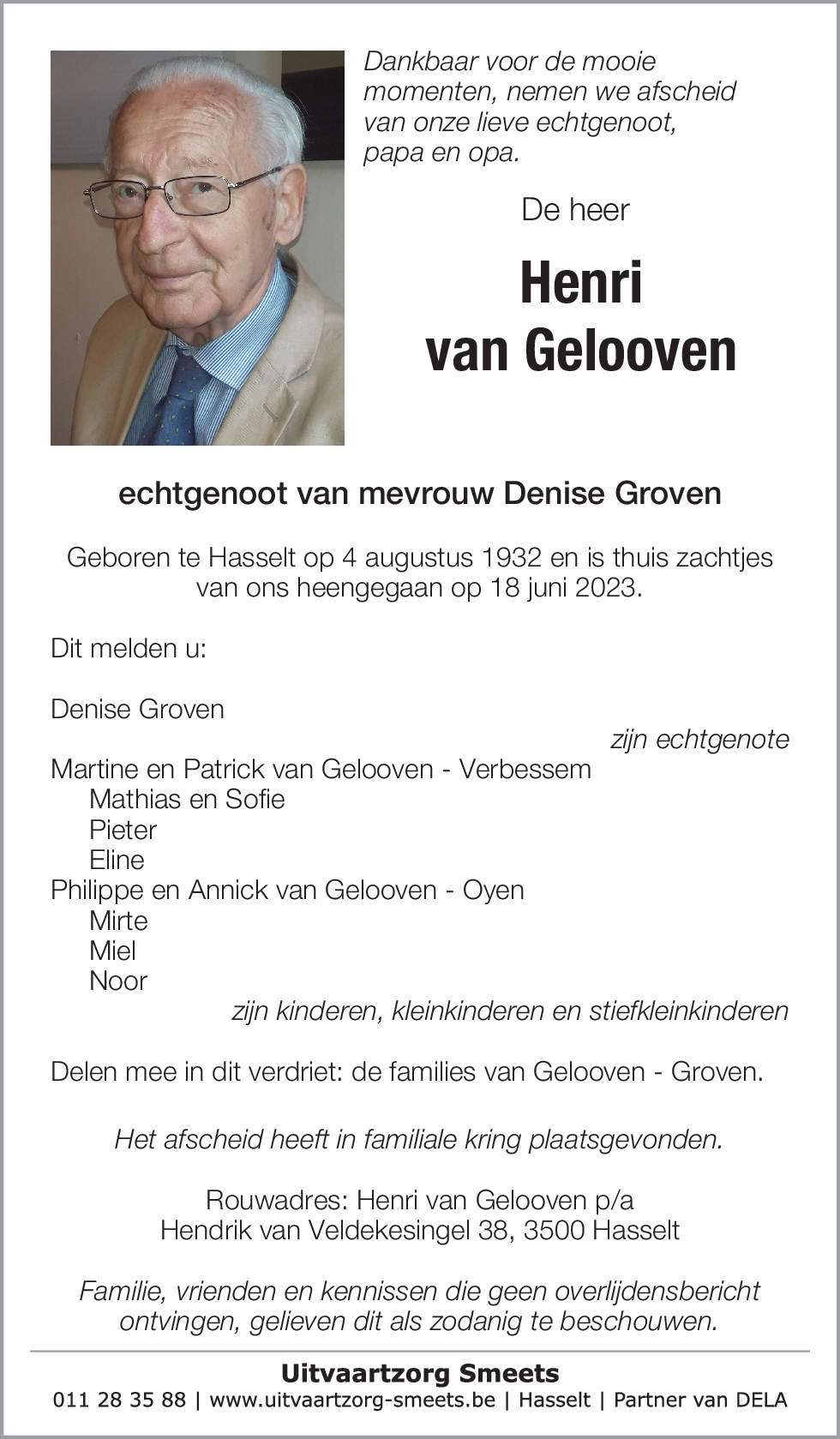 Henri van Gelooven