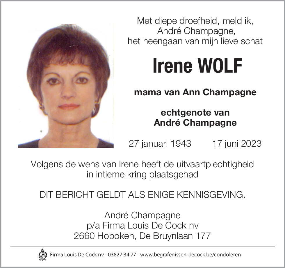 Irene Wolf