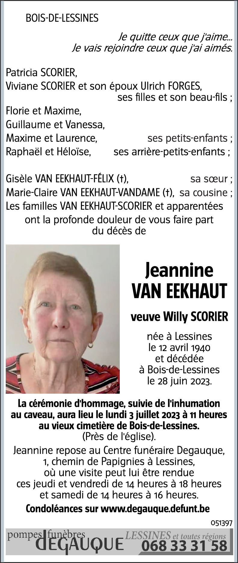 Jeannine VAN EEKHAUT