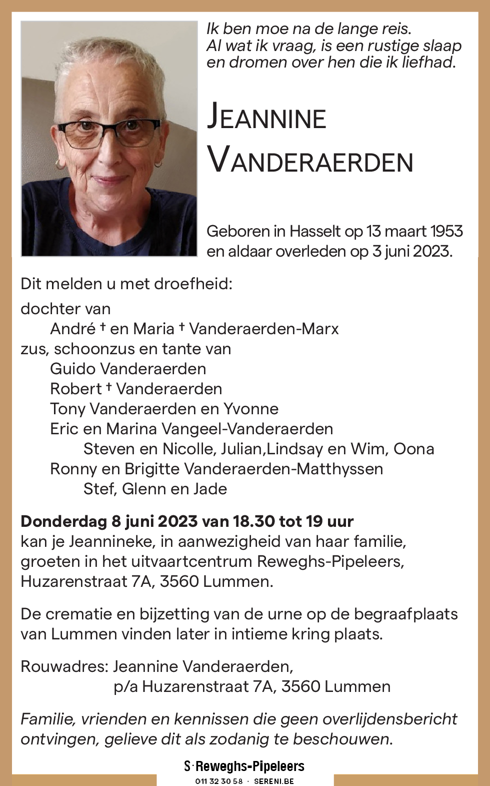 Jeannine Vanderaerden