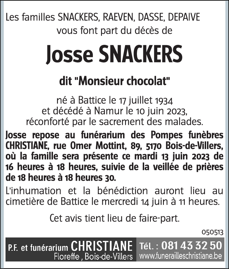 Josse SNACKERS
