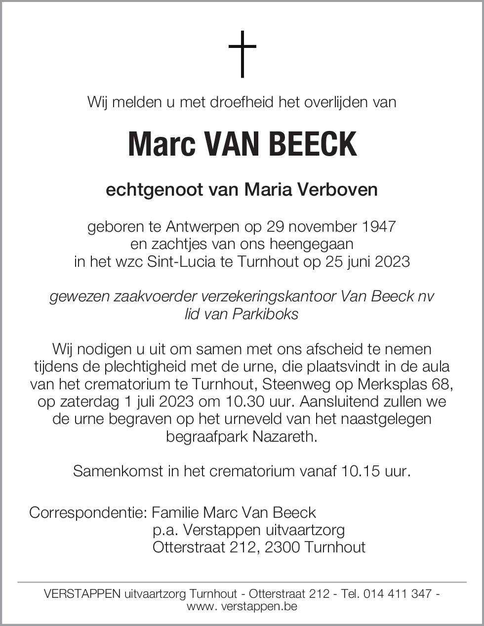 Marc Van Beeck