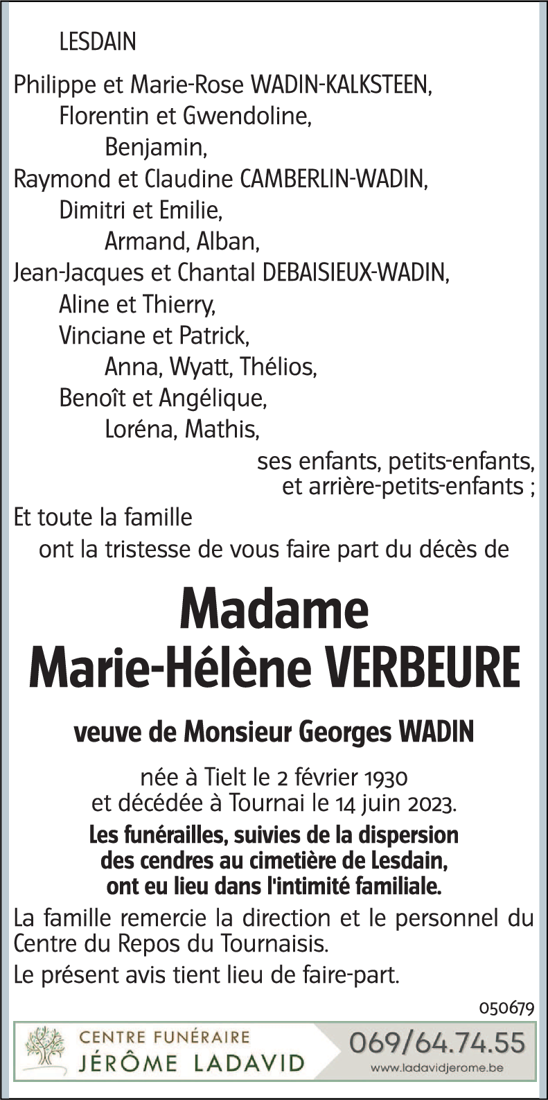 Marie-Hélène VERBEURE