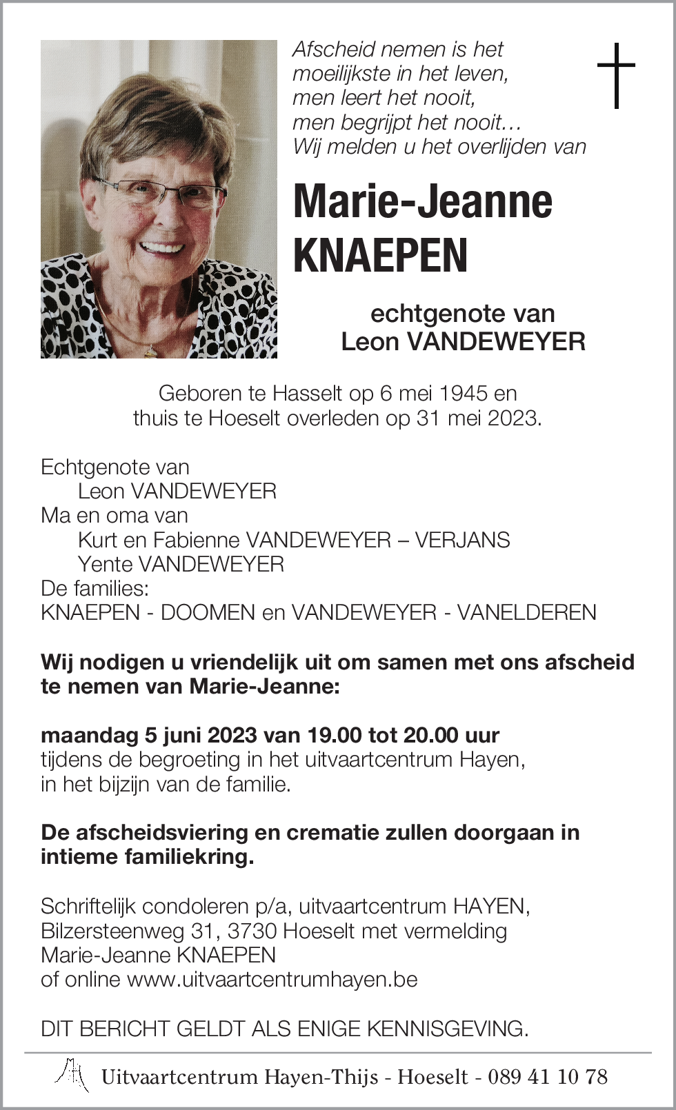 Marie-Jeanne KNAEPEN