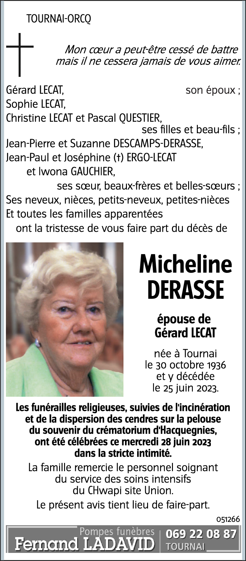 Micheline DERASSE
