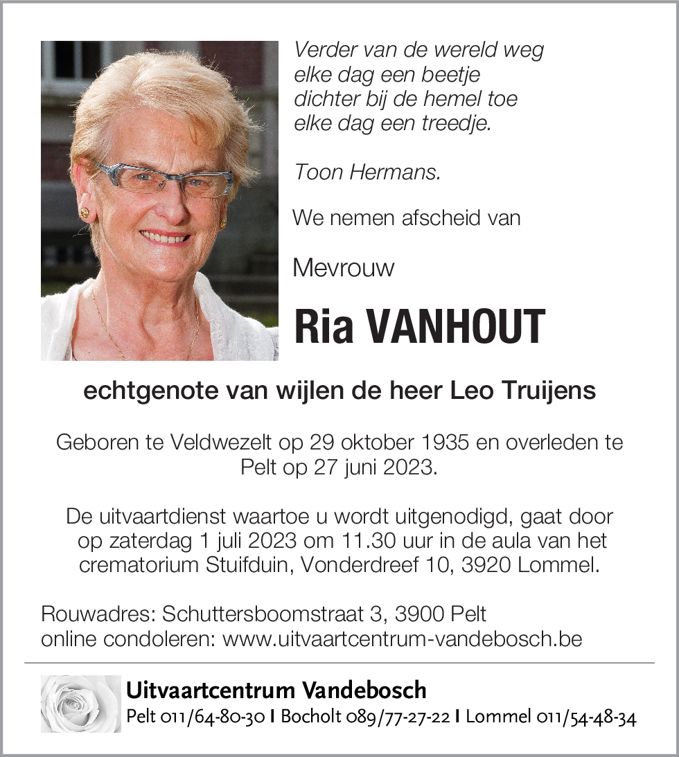 Ria Vanhout