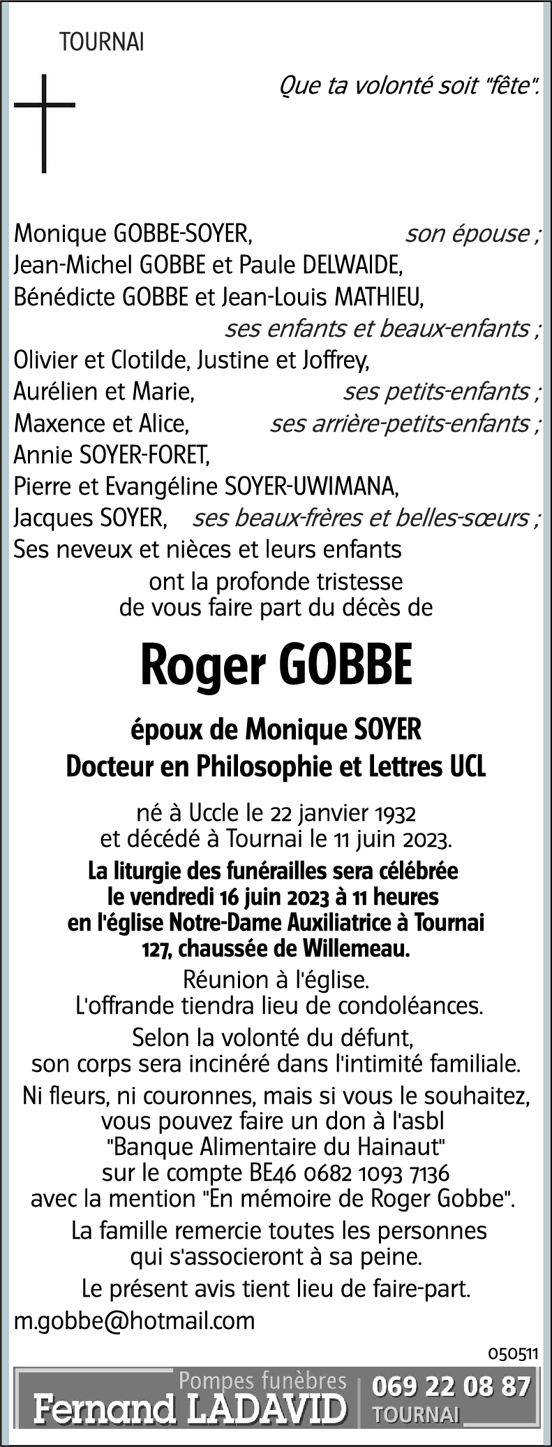 Roger GOBBE